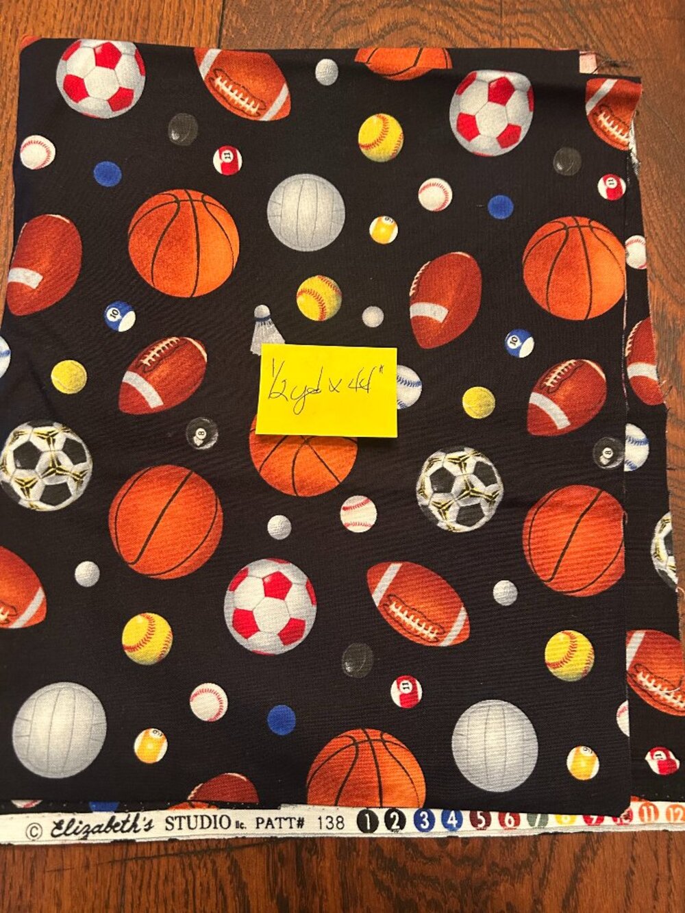 Elizabeth's quilt fabric - two pieces - 1/3 yd X 44 and 1/2 yd X 44"